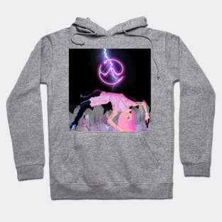 Girl in outer Space Illustration. Hoodie